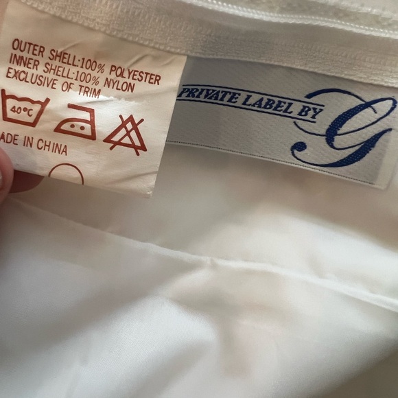 Vintage 1980s Pearl Beaded Wedding Gown | Basque Waist | Cathedral Train - Picture 8 of 16